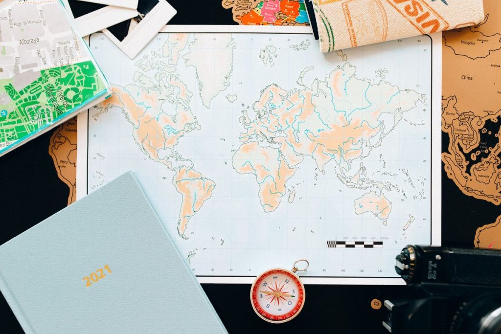 carte du monde et continents