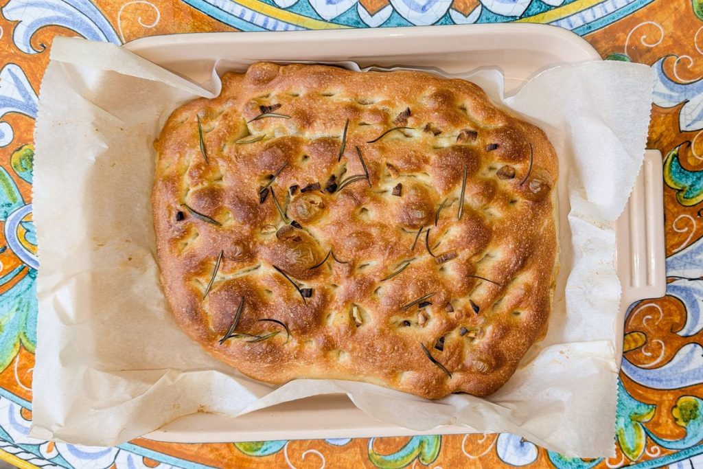 recette focaccia cyril lignac